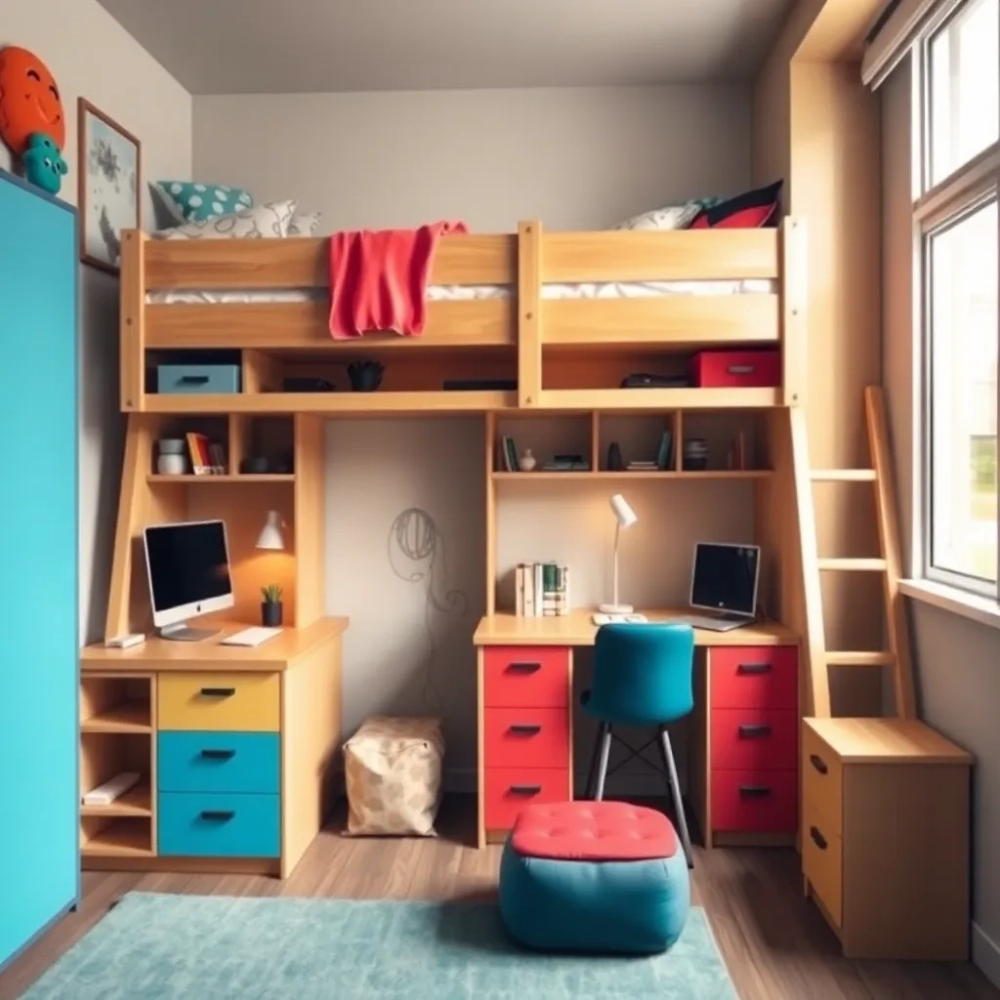 Mały pokój dla 2 nastolatków