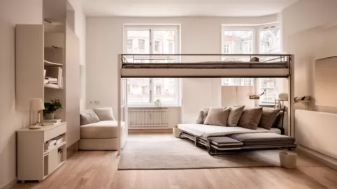 Nowoczesna kawalerka aranżacja