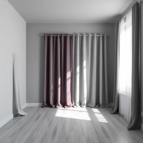 Szary pokój jakie zasłony