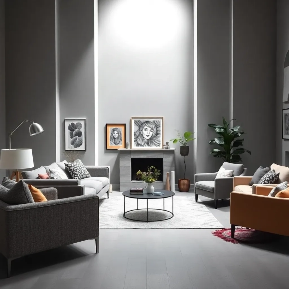 szary pokój jakie meble